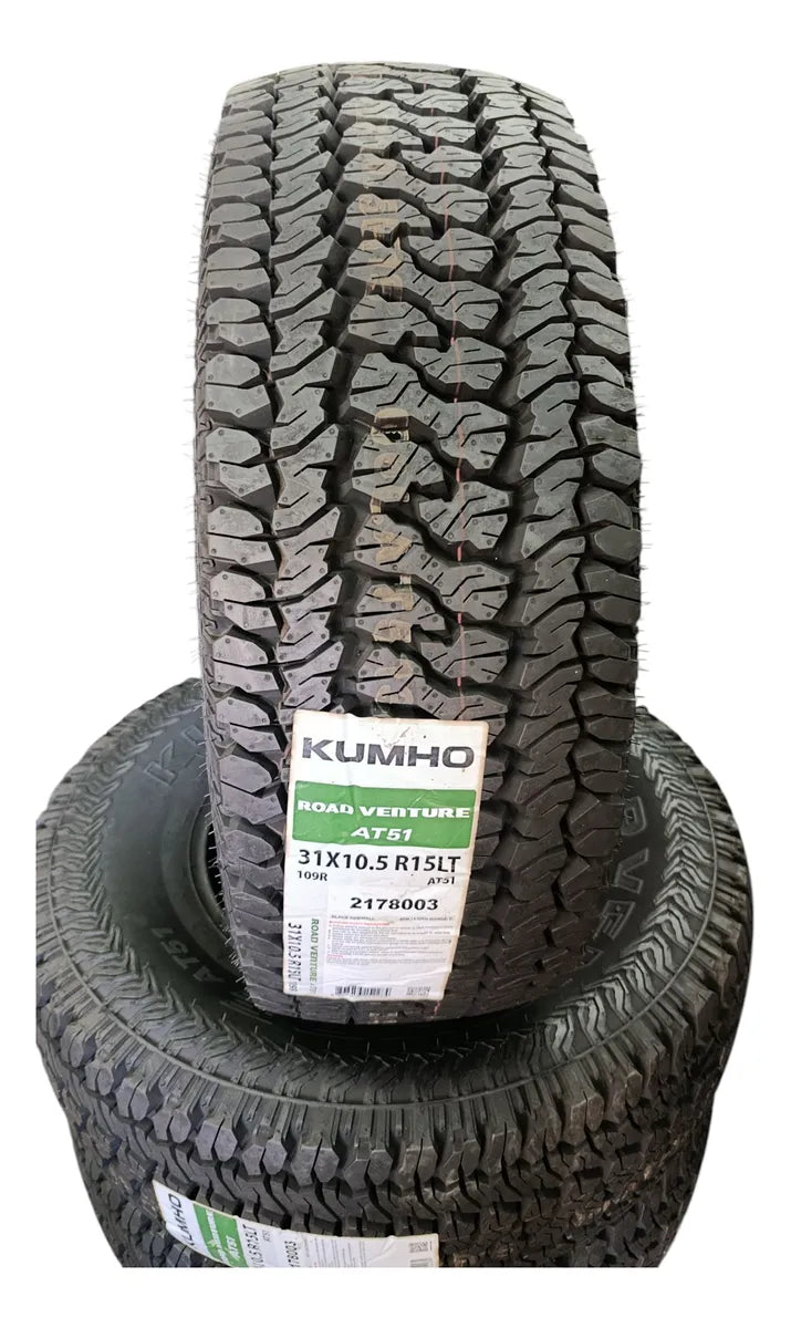 Caucho 31X10.5R15 Kumho Road Venture At51 6Pr Lt
