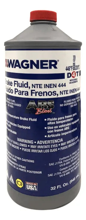 Ligas de Freno Liga de Freno Wagner DOT 4 de 32oz (Viene en caja de 12 und)