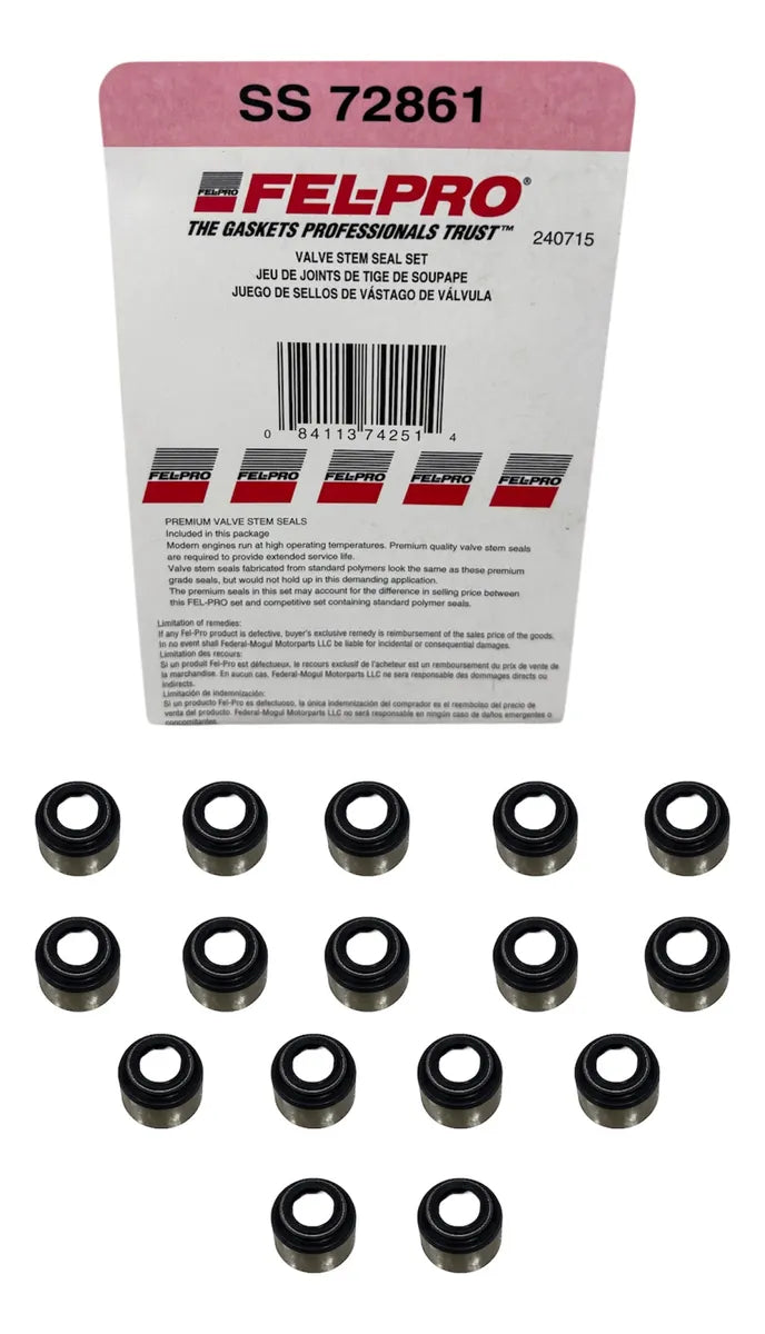 Gomas de válvula Fel-Pro para para C1500, C2500 y C3500 (set 16)