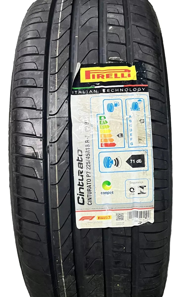 Caucho 225/45R17 Pirelli Cinturato P7 Run Flat 91W