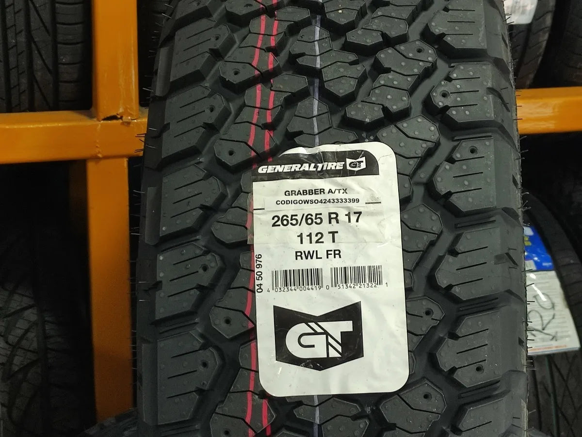 Caucho 265/65R17 Generalgrabber L/Wt  A/Tx 112T