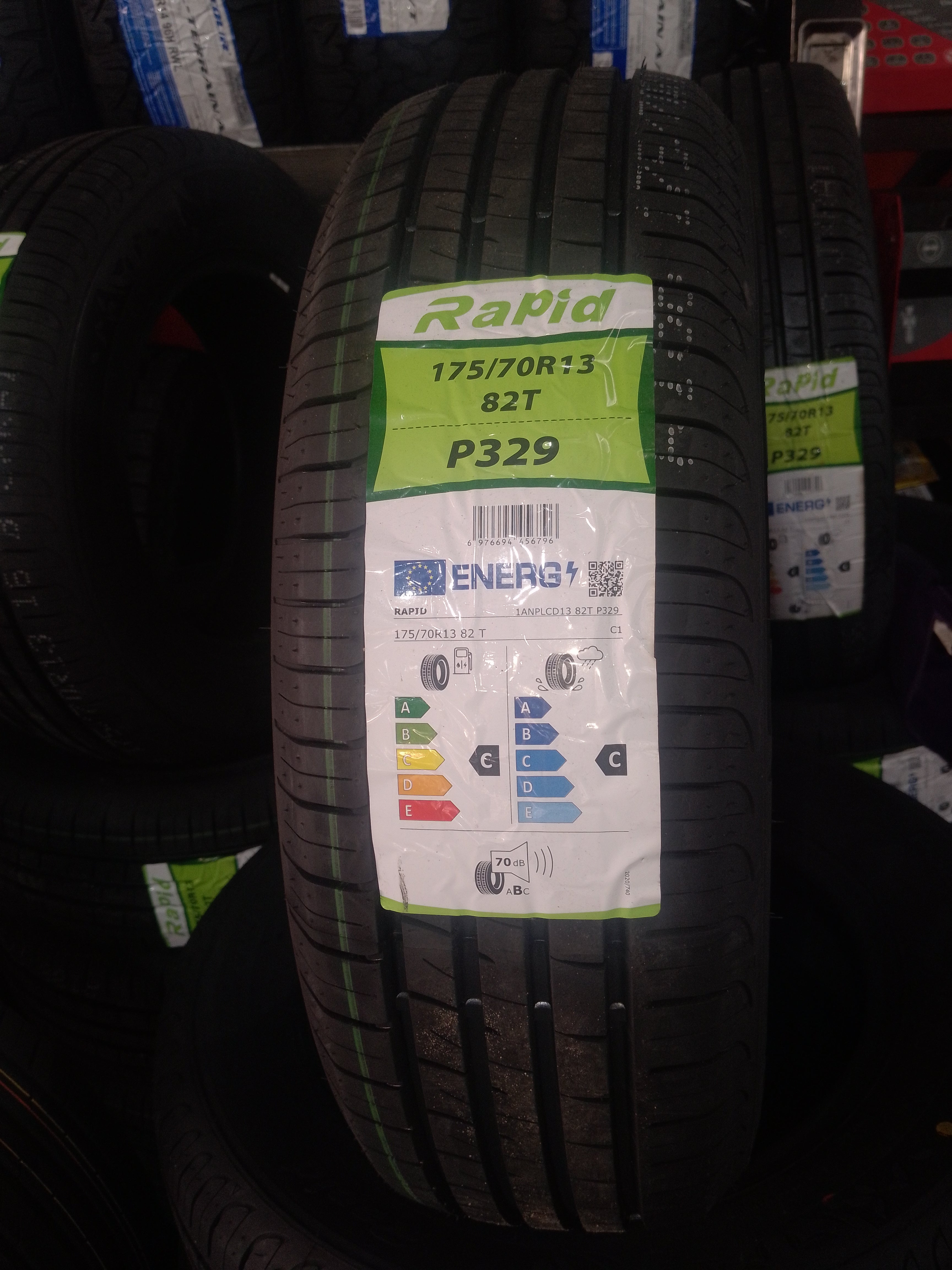 Caucho 175/70R13 82T Rapid P329