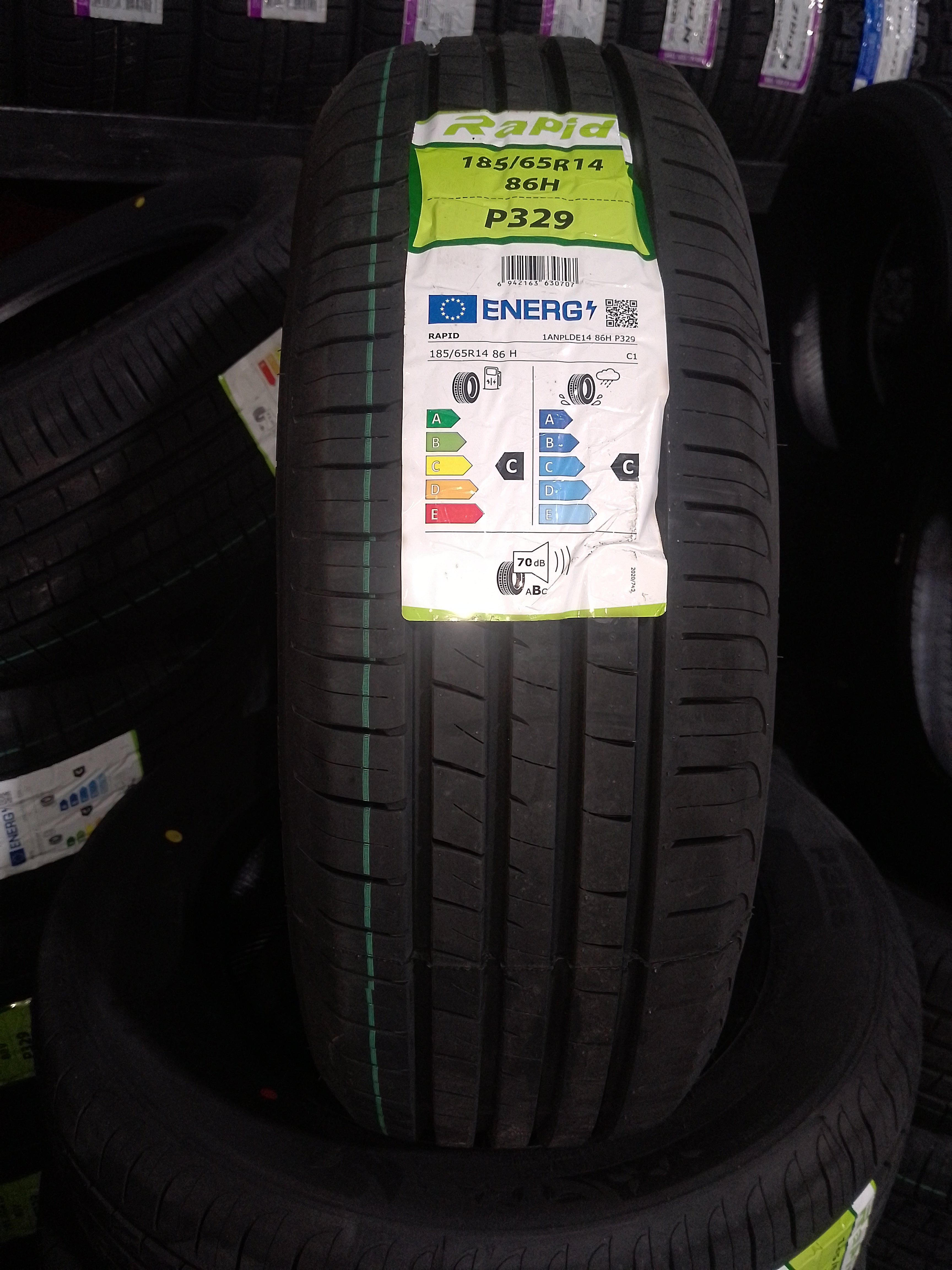 CAUCHO 185/65R14 RAPID P329 86H